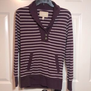 Banana Republic Women’s Purple Striped Pullover Size S
